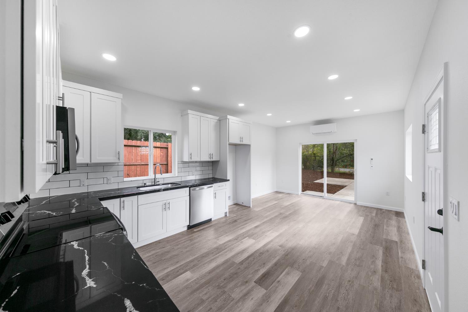 Kitchen inside the completed Orangevale ADU