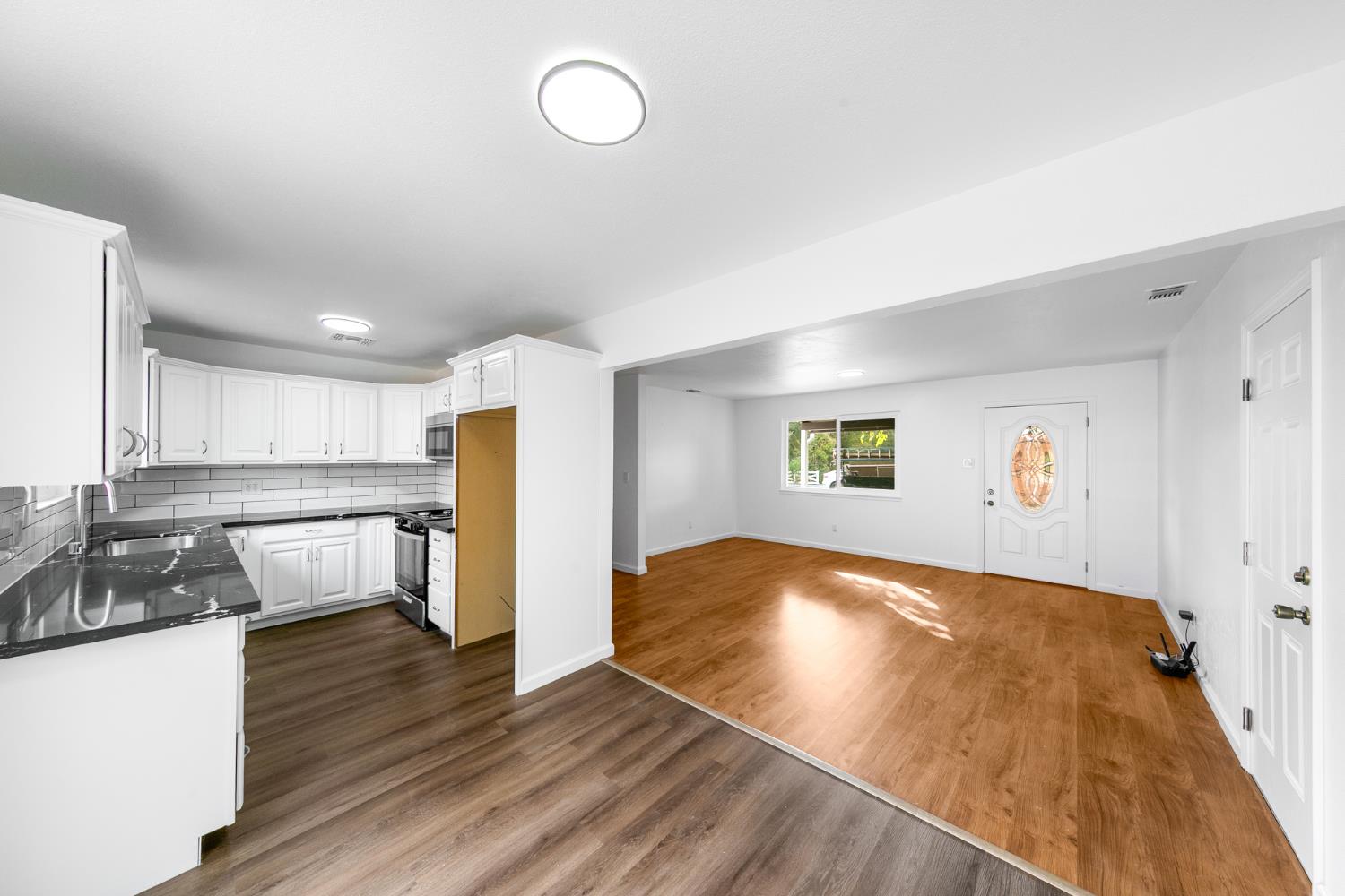 Renovated interior of the original Orangevale home
