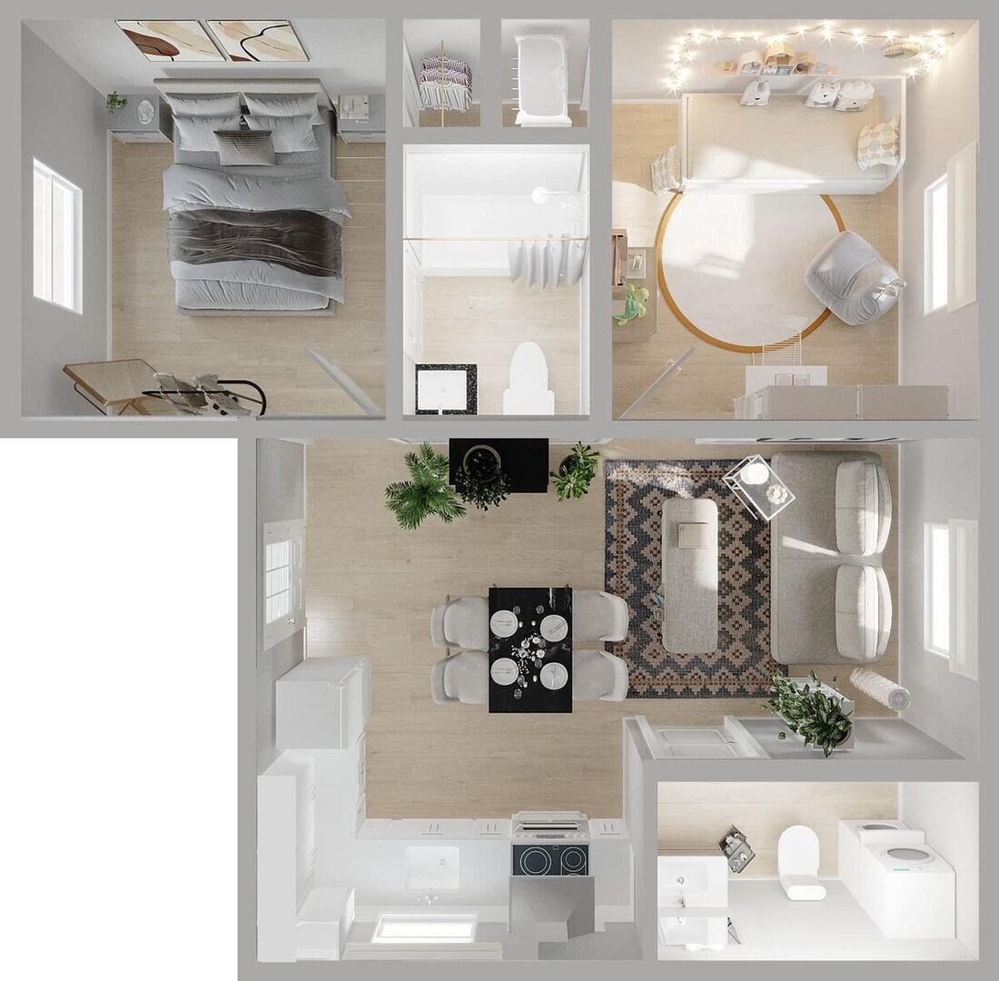 L-650B ADU, 650 square feet