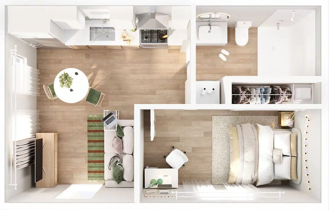 M-400 ADU, 400 square feet